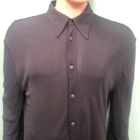 Gianni Versace Men's Brown Shirt, Sz 52 - Picture 5 of 8
